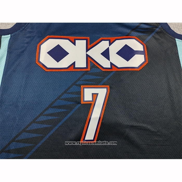 Camiseta Oklahoma City Thunder Chet Holmgren NO 7 Ciudad 2025-26 Azul